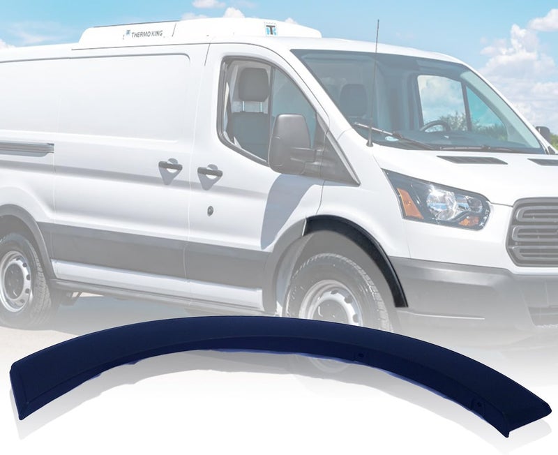 Spwrney Passenger Right Side Fender flare Molding for 2015-2023 Transit 150 250 350, Deflector Wheel Arch Trim Accessories, Replace OEM # BK3Z61278L00BB, FO1291134C, Black, 1PC - Image 1